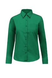 JESSICA - CAMISA DE SENHORA DE MANGA COMPRIDA TRAT (Verde)