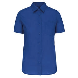 JUDITH - CAMISA DE SENHORA DE MANGA CURTA TRATAMEN (Azul royal)