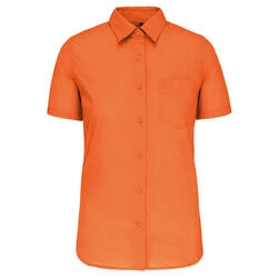 JUDITH - CAMISA DE SENHORA DE MANGA CURTA TRATAMEN (Laranja)
