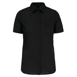 JUDITH - CAMISA DE SENHORA DE MANGA CURTA TRATAMEN (Preto)