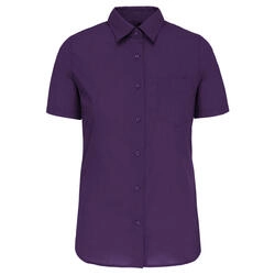 JUDITH - CAMISA DE SENHORA DE MANGA CURTA TRATAMEN (Roxo)