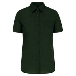 JUDITH - CAMISA DE SENHORA DE MANGA CURTA TRATAMEN (Verde floresta)