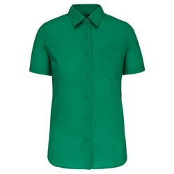 JUDITH - CAMISA DE SENHORA DE MANGA CURTA TRATAMEN (Verde)